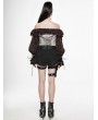 Punk Rave Steampunk Off-the-Shoulder Long Sleeve Blouse for Women