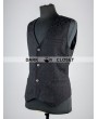 Pentagramme Black Pattern Mens Gothic Vest