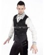 Pentagramme Black Pattern Mens Gothic Vest