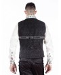 Pentagramme Black Pattern Mens Gothic Vest