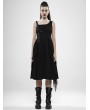 Punk Rave Black Gothic Punk Rebellious Girl Irregular Dress
