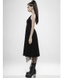 Punk Rave Black Gothic Punk Rebellious Girl Irregular Dress
