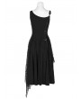 Punk Rave Black Gothic Punk Rebellious Girl Irregular Dress
