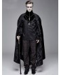 Devil Fashion Black Vintage Palace Jacquard Gothic Long Cape for Men