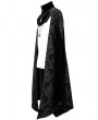 Devil Fashion Black Vintage Palace Jacquard Gothic Long Cape for Men