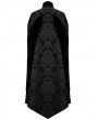 Devil Fashion Black Vintage Palace Jacquard Gothic Long Cape for Men