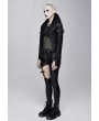 Devil Fashion Black Gothic Punk Rivet Short Jacket for Women