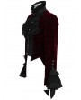 Devil Fashion Red Vintage Gothic Victorian Tuxedo Party Velvet Jacket for Women