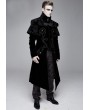 Devil Fashion Black Gothic Victorian Vintage Long Velvet Tailcoat for Men