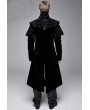 Devil Fashion Black Gothic Victorian Vintage Long Velvet Tailcoat for Men