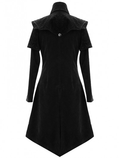 Devil Fashion Black Gothic Victorian Vintage Long Velvet Tailcoat for Men -  DarkinCloset.com