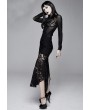 Devil Fashion Black Vintage Pattern Gothic Irregular Fishtail Skirt
