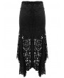 Devil Fashion Black Vintage Pattern Gothic Irregular Fishtail Skirt