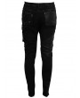 Devil Fashion Black Gothic Punk Rock Rivet Long Pants for Men