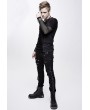 Devil Fashion Black Gothic Punk Metal Long Pants for Men