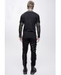 Devil Fashion Black Gothic Punk Metal Long Pants for Men