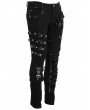 Devil Fashion Black Gothic Punk Metal Long Pants for Men