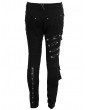 Devil Fashion Black Gothic Punk Metal Long Pants for Men