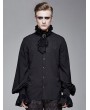 Devil Fashion Black Vintage Gothic Palace Bowtie Shirt for Men
