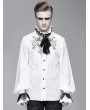 Devil Fashion White Vintage Gothic Palace Bowtie Shirt for Men