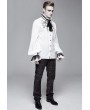 Devil Fashion White Vintage Gothic Palace Bowtie Shirt for Men