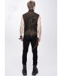 Devil Fashion Brown Do Old Style Gothic Punk Rock Vest Top for Men