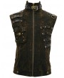 Devil Fashion Brown Do Old Style Gothic Punk Rock Vest Top for Men