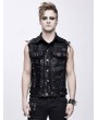 Devil Fashion Black Gothic Punk Rock Skull Vest Top for Men