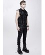 Devil Fashion Black Gothic Punk Rock Skull Vest Top for Men