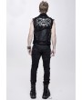 Devil Fashion Black Gothic Punk Rock Skull Vest Top for Men