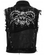 Devil Fashion Black Gothic Punk Rock Skull Vest Top for Men