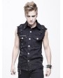 Devil Fashion Black Do Old Style Gothic Punk Rock Sleeveless Top for Women