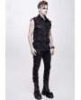 Devil Fashion Black Do Old Style Gothic Punk Rock Sleeveless Top for Women