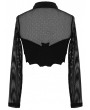 Devil Fashion Black Gothic Punk Sexy Bat Short T-Shirt for Women