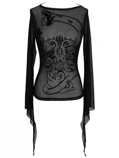 transparent long sleeve top