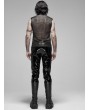 Punk Rave Black Gothic Punk Metal Futuristic Sleeveless Vest Top for Men