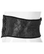 Punk Rave Black Vintage Gothic Palace Jacquard Waistband for Men