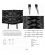 Punk Rave Black Vintage Gothic Palace Jacquard Waistband for Men