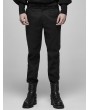 Punk Rave Black Vintage Gothic Blood jacquard Long Pants for Men