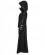 Punk Rave Black Long to Short Gothic Military Trench Coat for Women