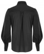 Punk Rave Black Gothic Fire Dragon Long Sleeve Shirt for Men