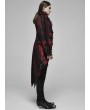 Punk Rave Red Retro Gothic Rococo Lace Tuxedo Coat for Men