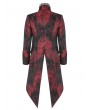 Punk Rave Red Retro Gothic Rococo Lace Tuxedo Coat for Men