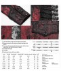 Punk Rave Red Retro Gothic Rococo Lace Tuxedo Coat for Men