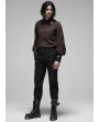 Punk Rave Brown Steampunk Appliqued Long Sleeve Shirt for Men