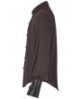 Punk Rave Brown Steampunk Appliqued Long Sleeve Shirt for Men