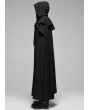 Punk Rave Black Retro Gothic Rococo Long Cloak for Men