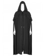 Punk Rave Black Retro Gothic Rococo Long Cloak for Men