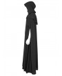 Punk Rave Black Retro Gothic Rococo Long Cloak for Men