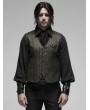 Punk Rave Gothic Retro Jacquard Vest for Men